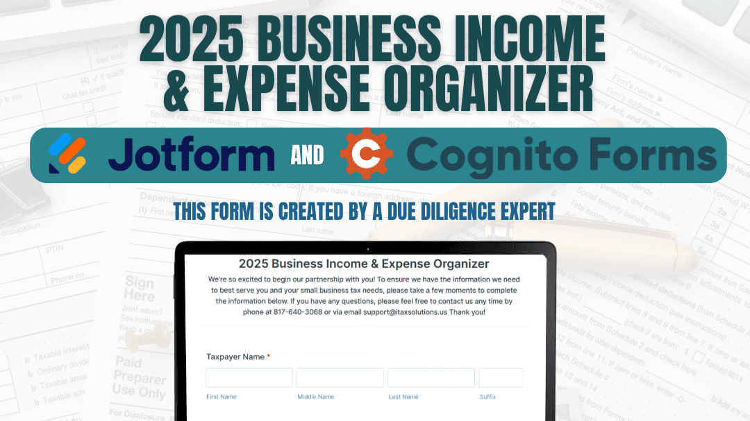 2025 Business Income & Expense Organizer