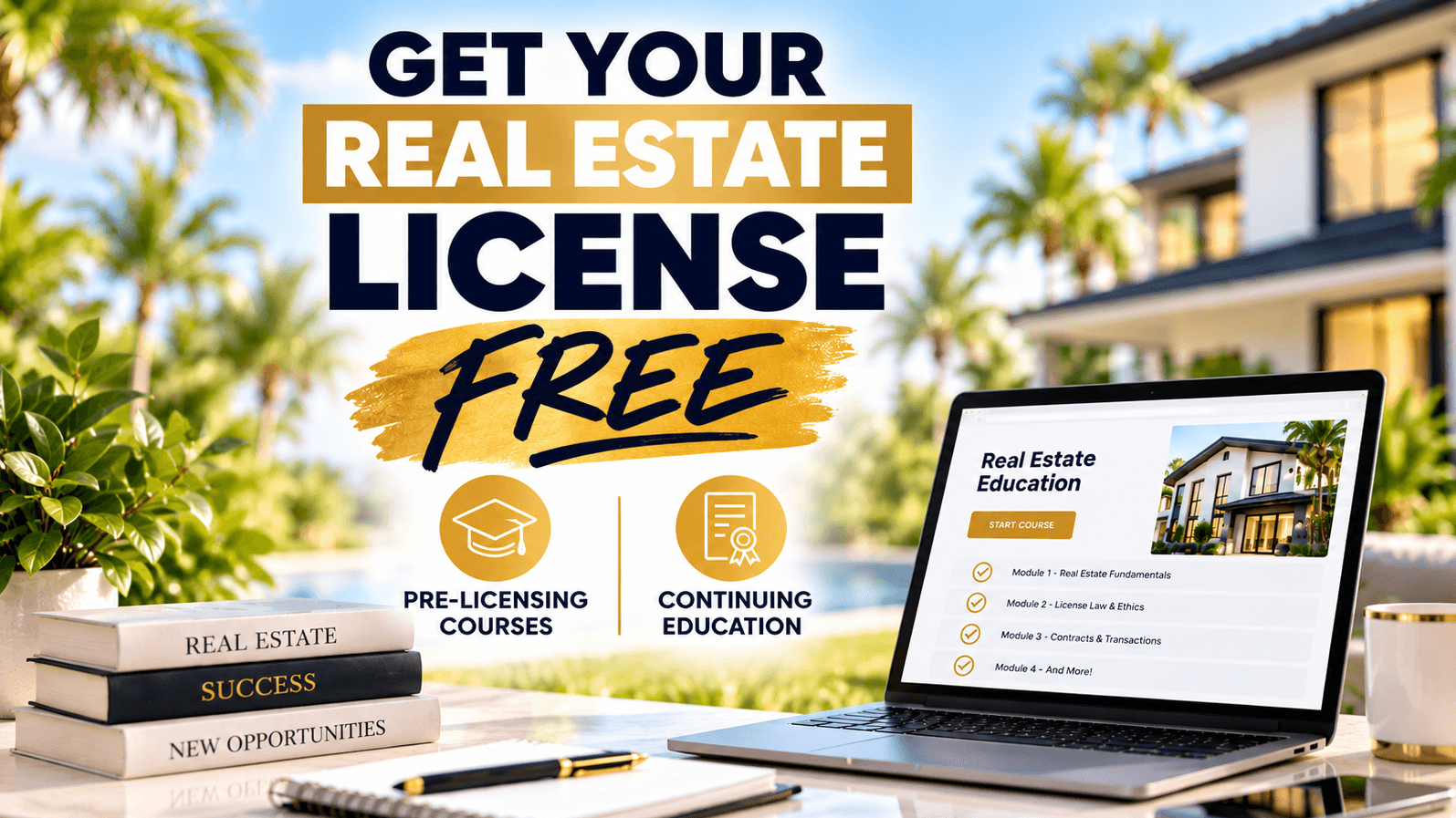 Get Your Real Estate License FREE