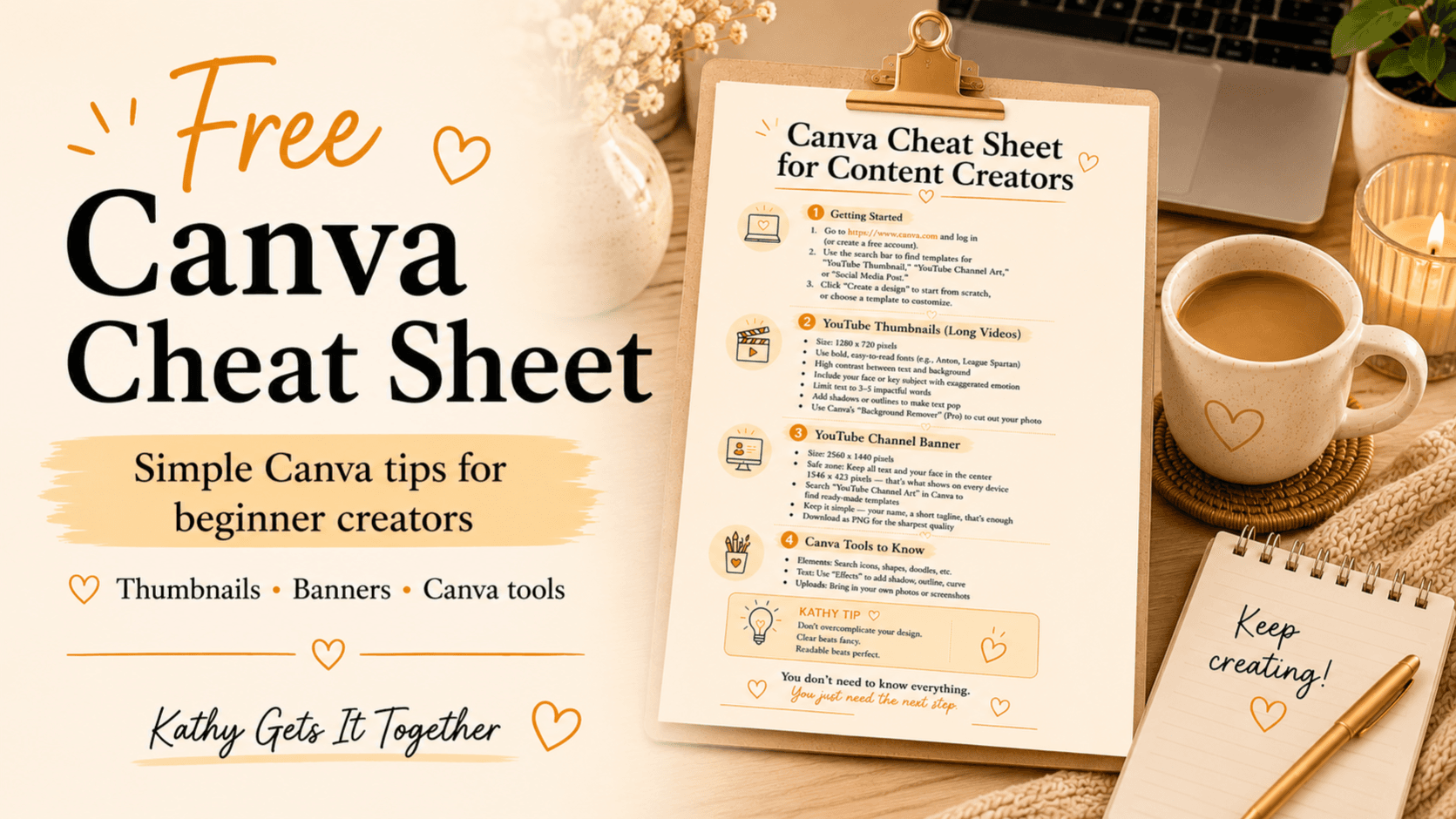Free Canva Cheat Sheet
