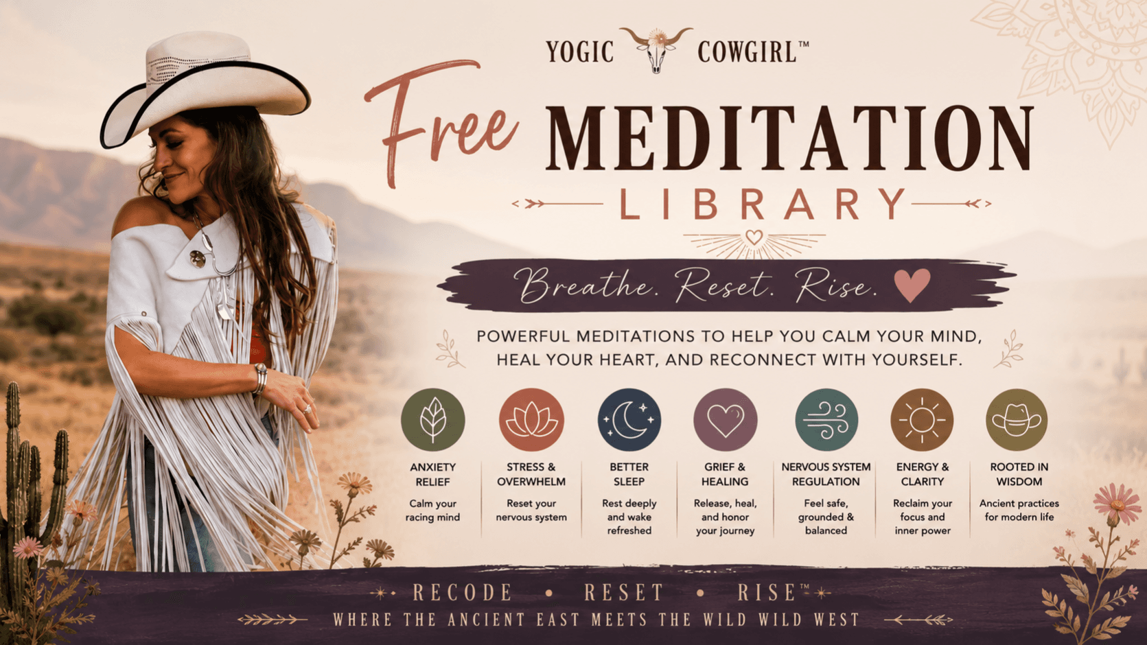 YogicCowgirl™ Free Meditation Library 