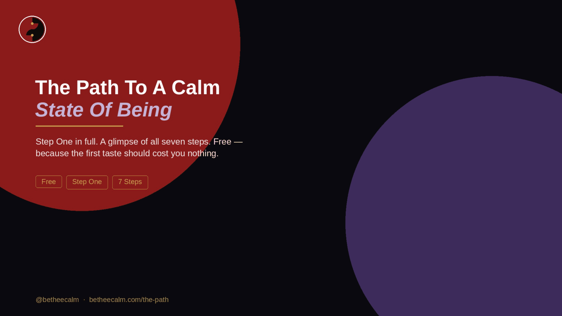 Book Free Preview : Path to a Calm State of Being