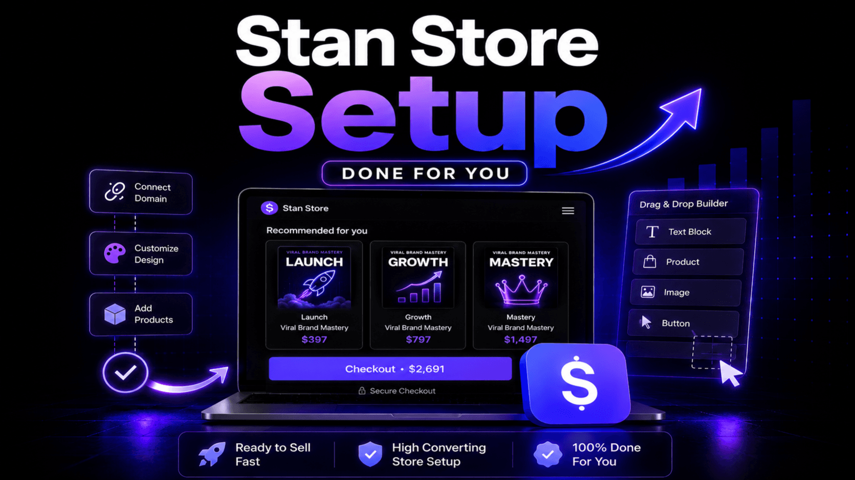 ⚡ Stan Store Setup (DFY)