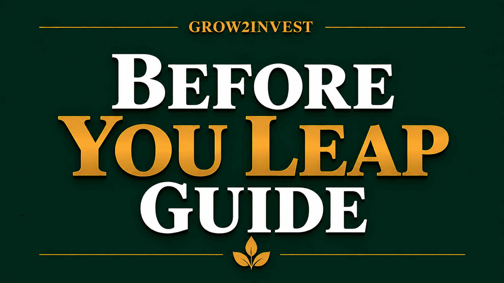Before You Leap Guide