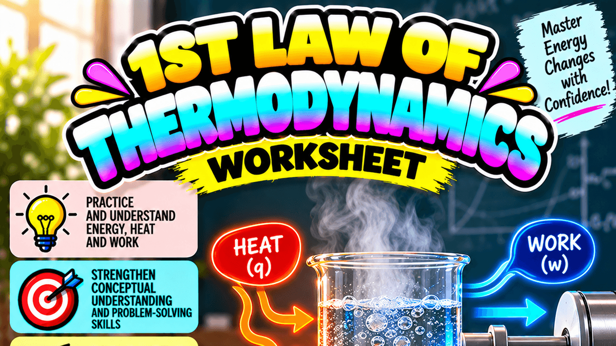 First Law of Thermodynamics Worksheet