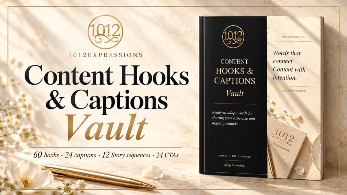Content Hooks & Captions Vault