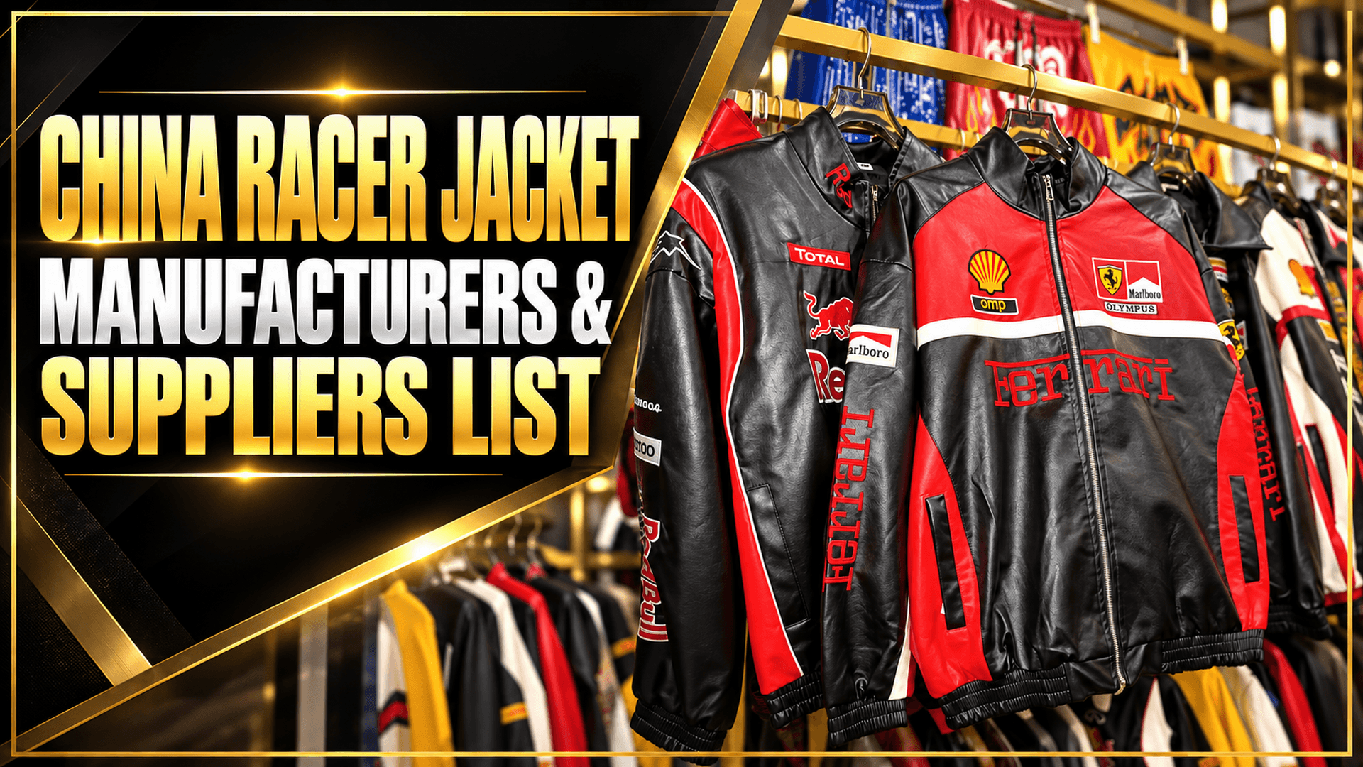 🇨🇳Racer Jacket Supplier.