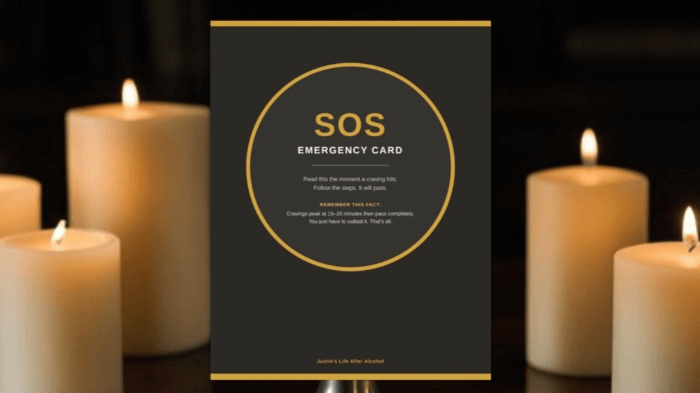 Alcohol Cravings SOS Emergency Card