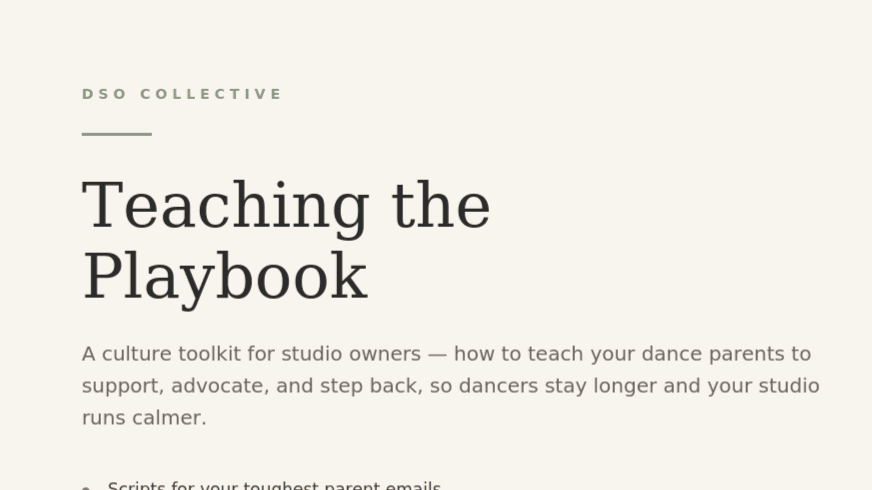 Teach the Parents Playbook