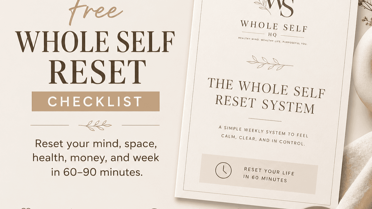 Free Whole Self Reset Checklist