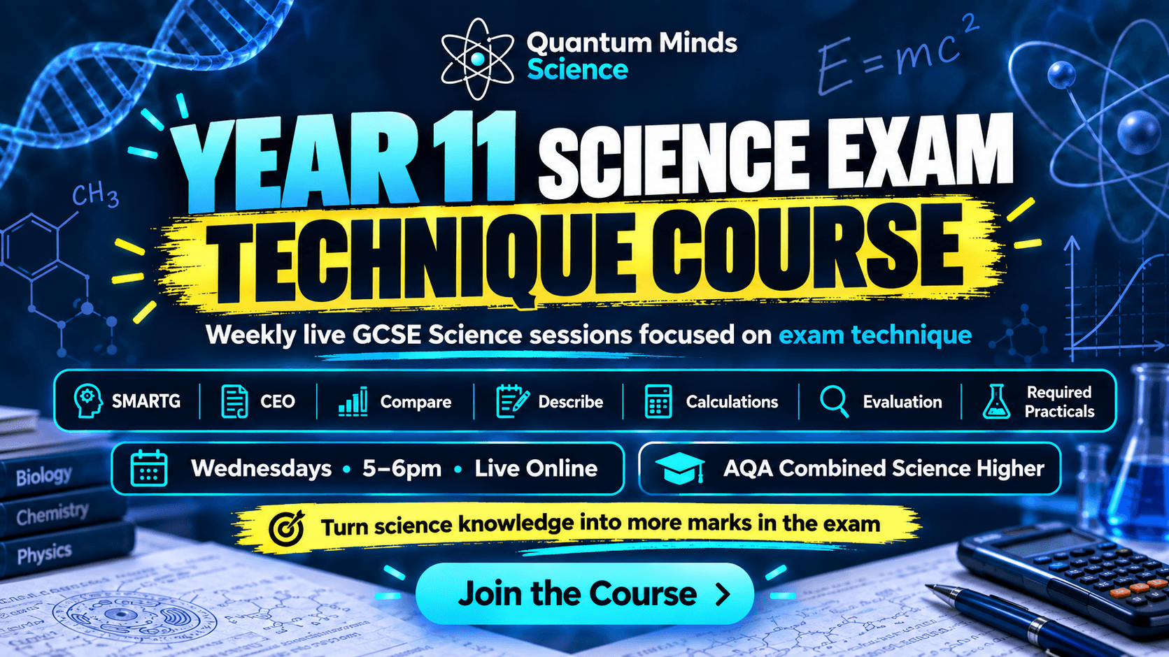 Year 11 Science Exam Technique Course