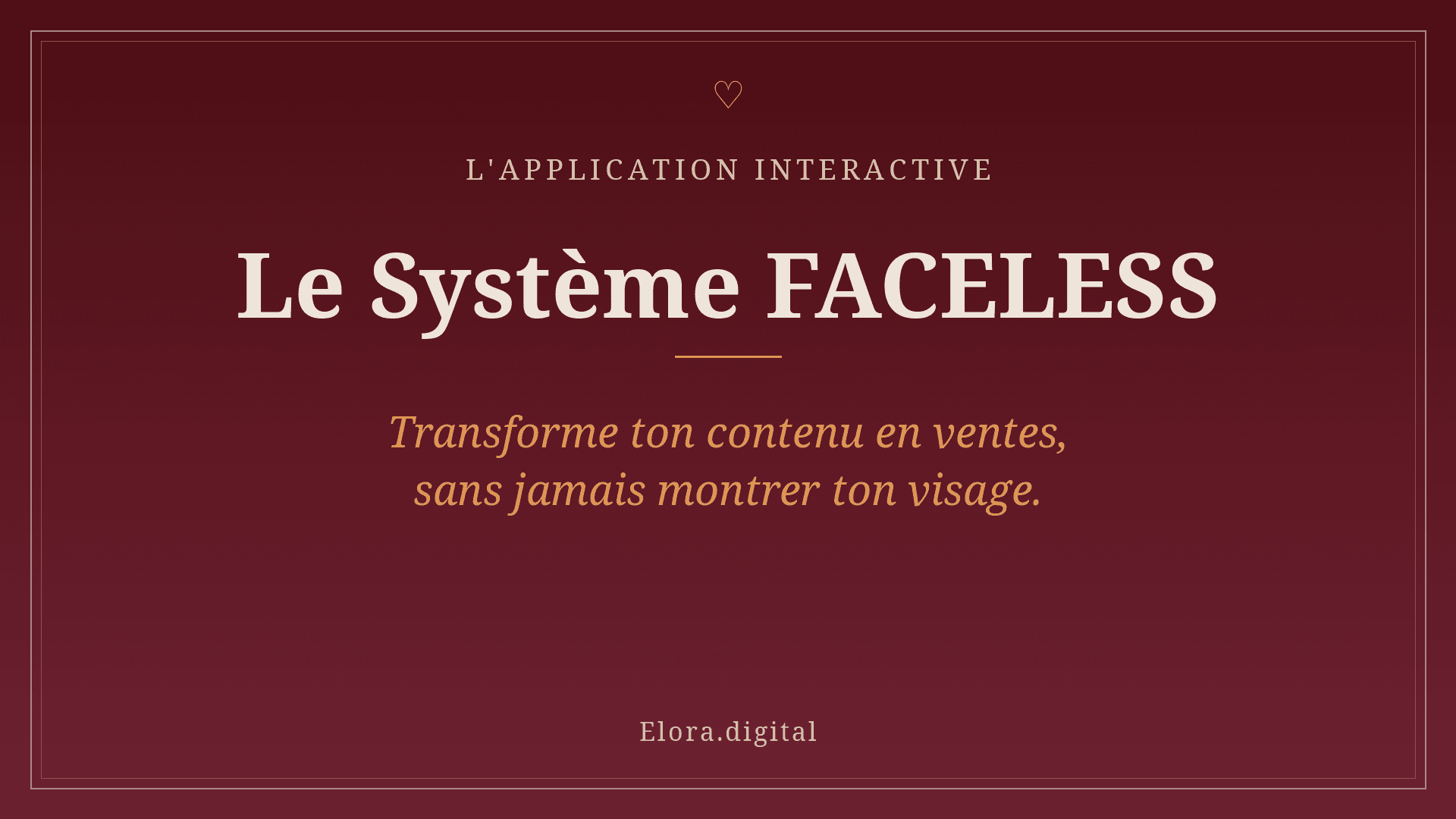 Le Système Faceless