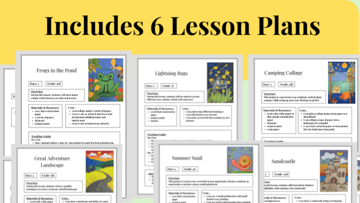 Get My Summer Art Lesson Bundle Now!