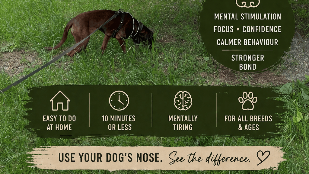 15 Scent based games for a calmer dog at home
