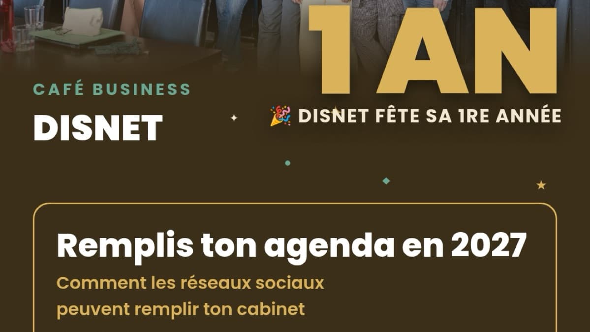 ☕ Café Business DISNET 1 an - 05/11/26