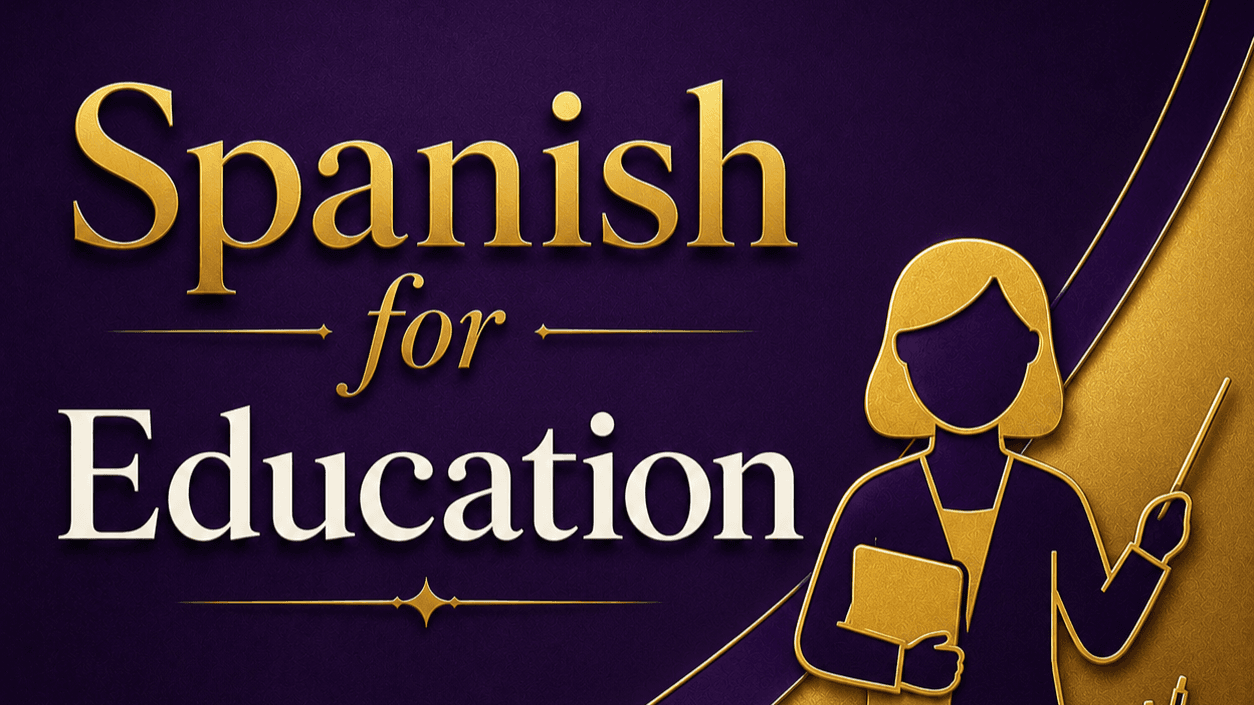 Spanish for Education Professionals Live Webinar