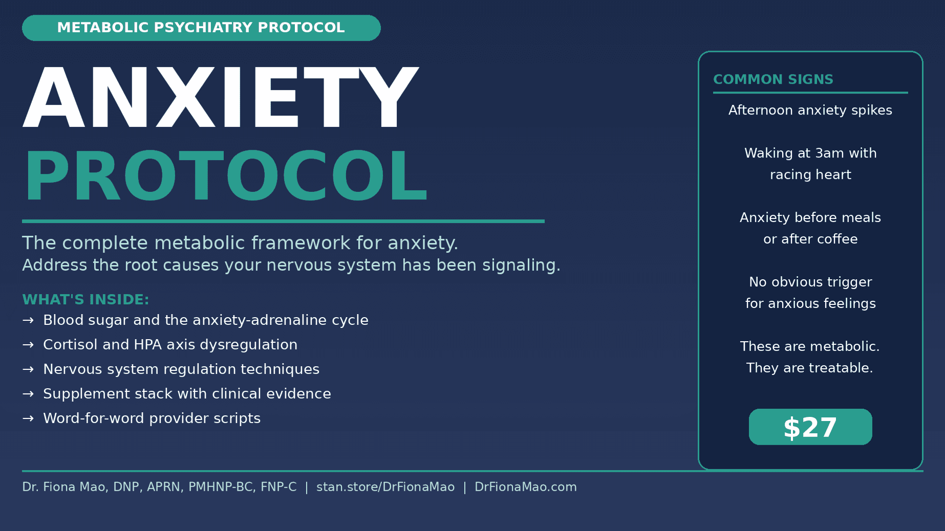 ANXIETY PROTOCOL