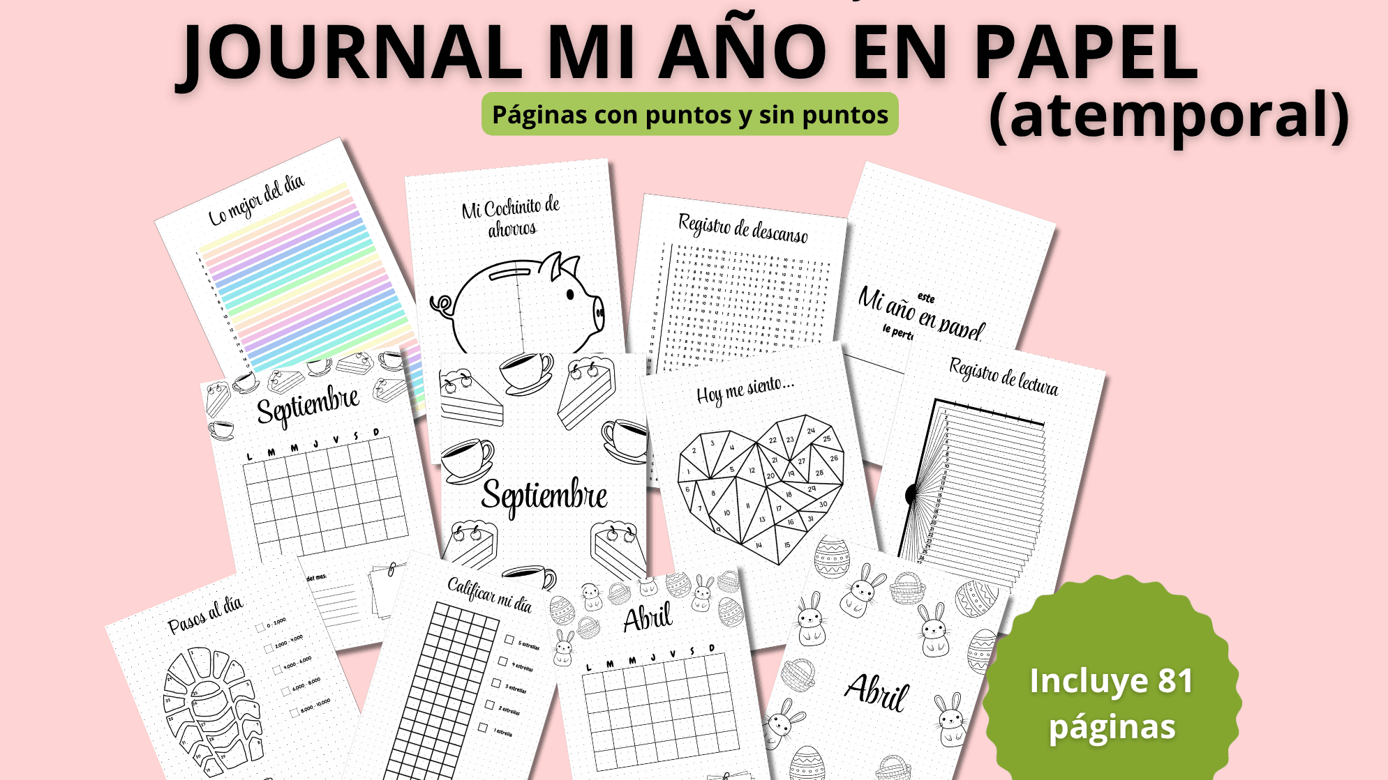 Journal Mi año en papel DESCUENTO!
