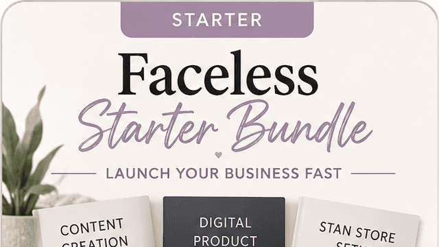 Faceless Starter Bundle - $47 ($100+ value)