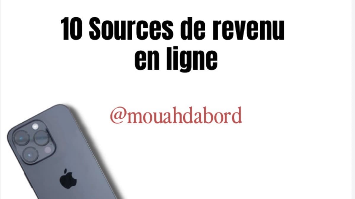 Guide gratuit : 10 Sources de revenus en ligne