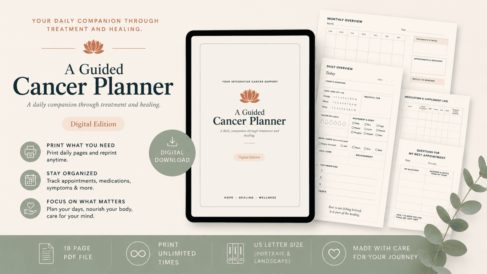 Guided Cancer Planner + Journal