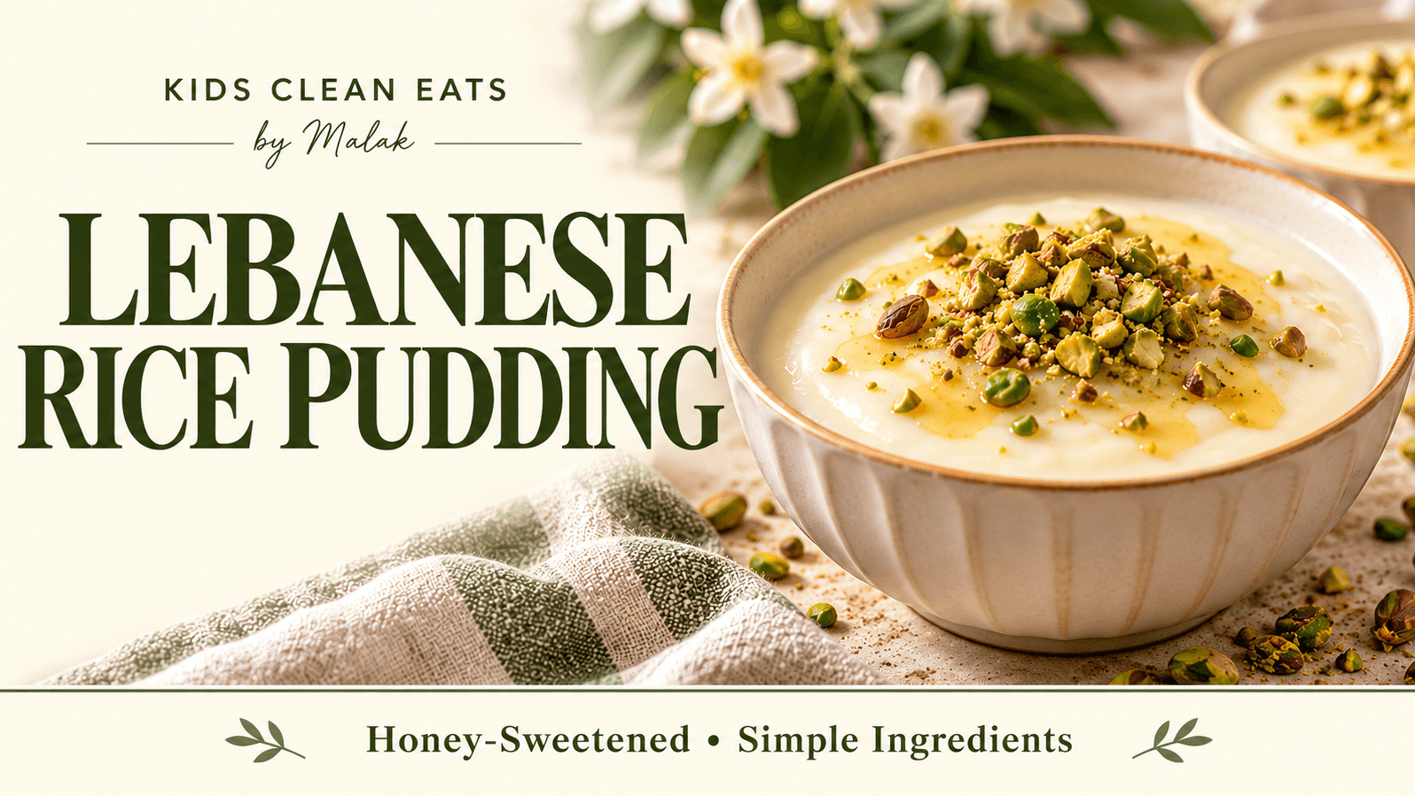 Healthy Lebanese Rice Pudding Recipe