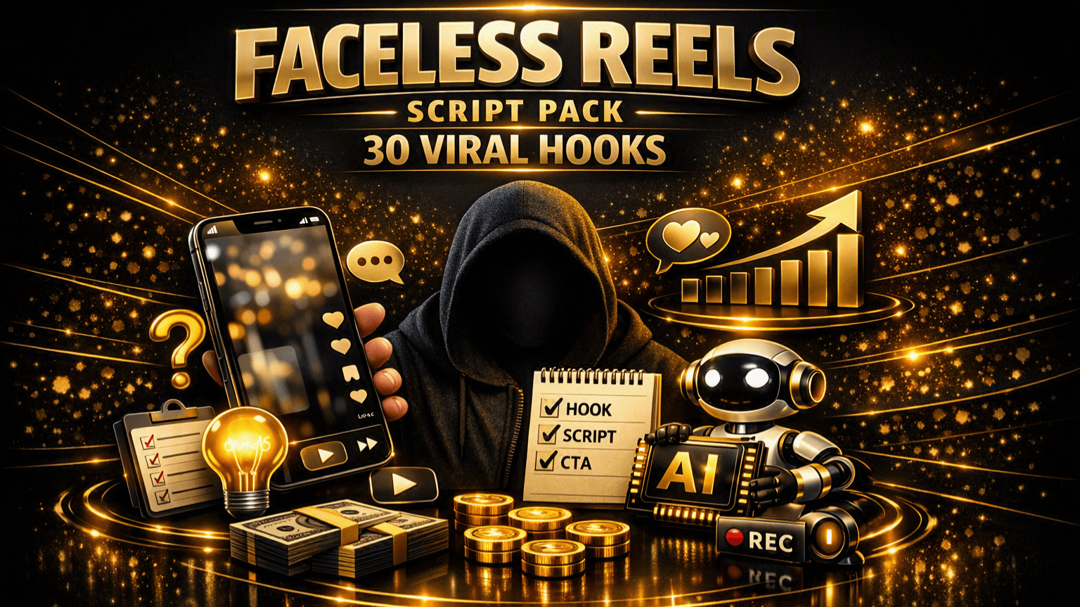Faceless Reels Script Pack-30 Vira Hooks