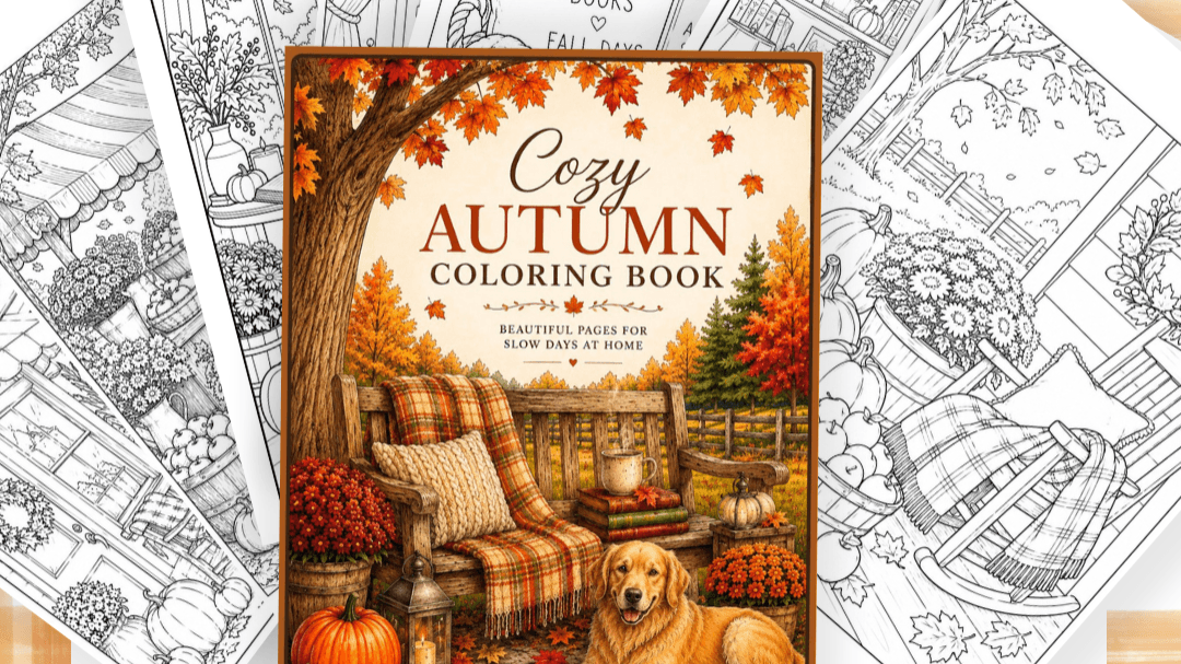 Cozy Autumn Coloring Book 