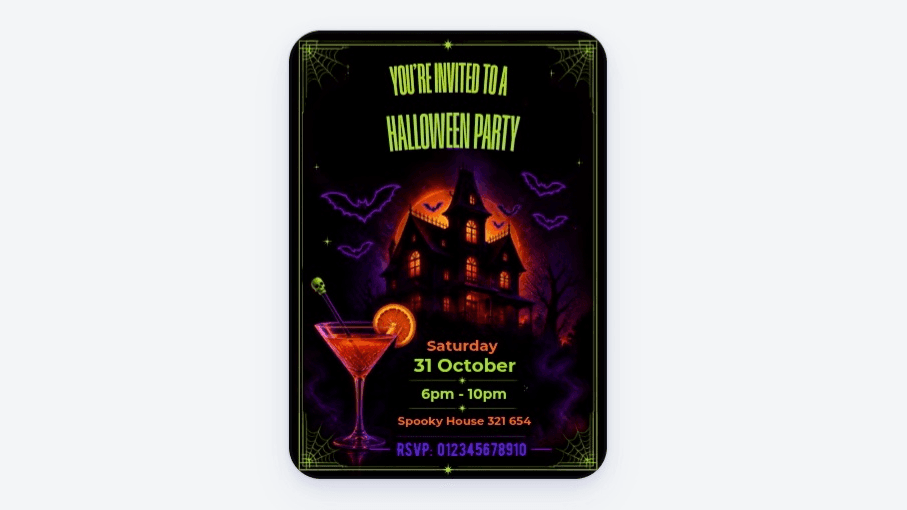 Spooky Halloween Party Invitation 