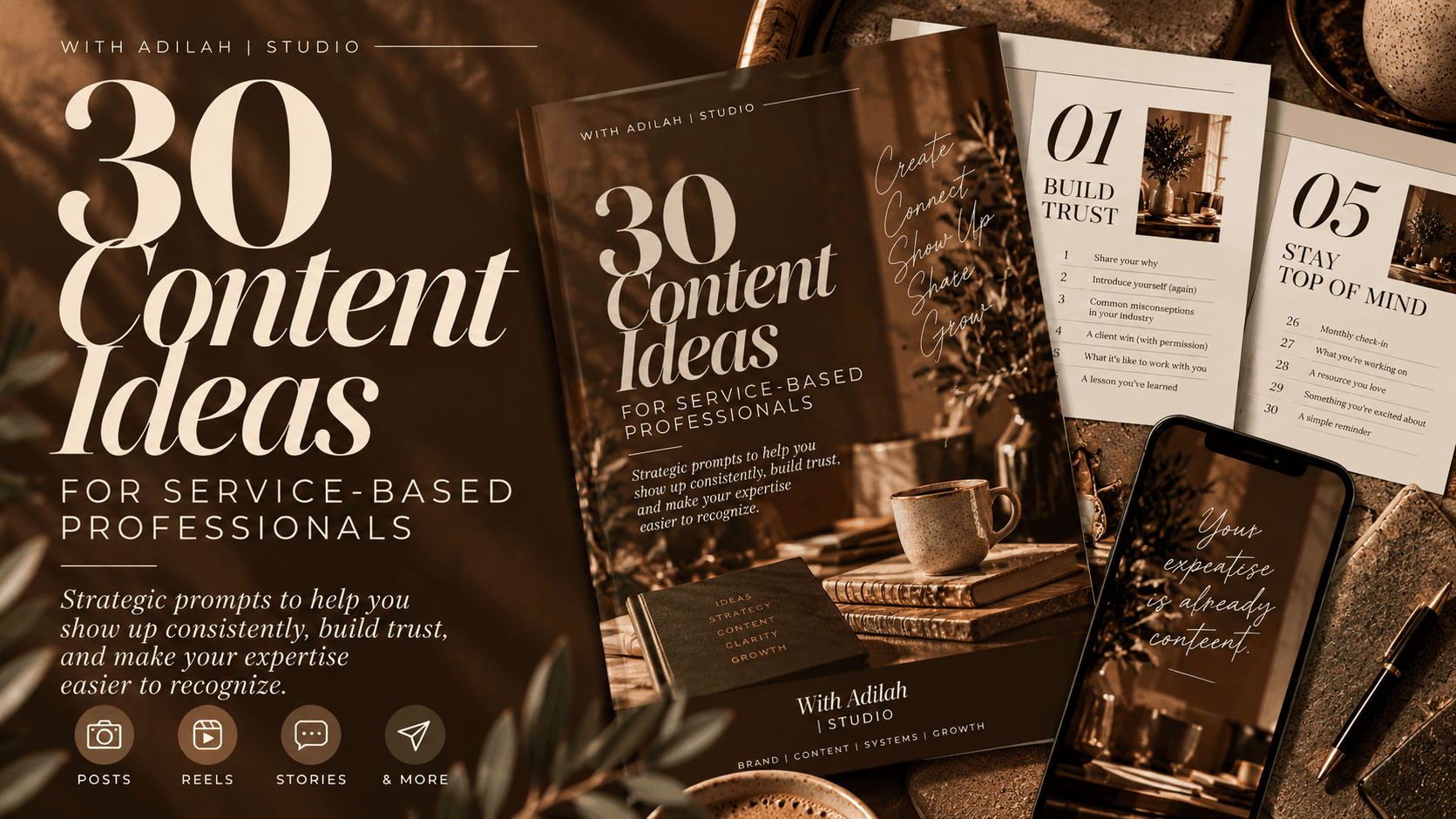 30 Content Ideas For Service-Based Professionals