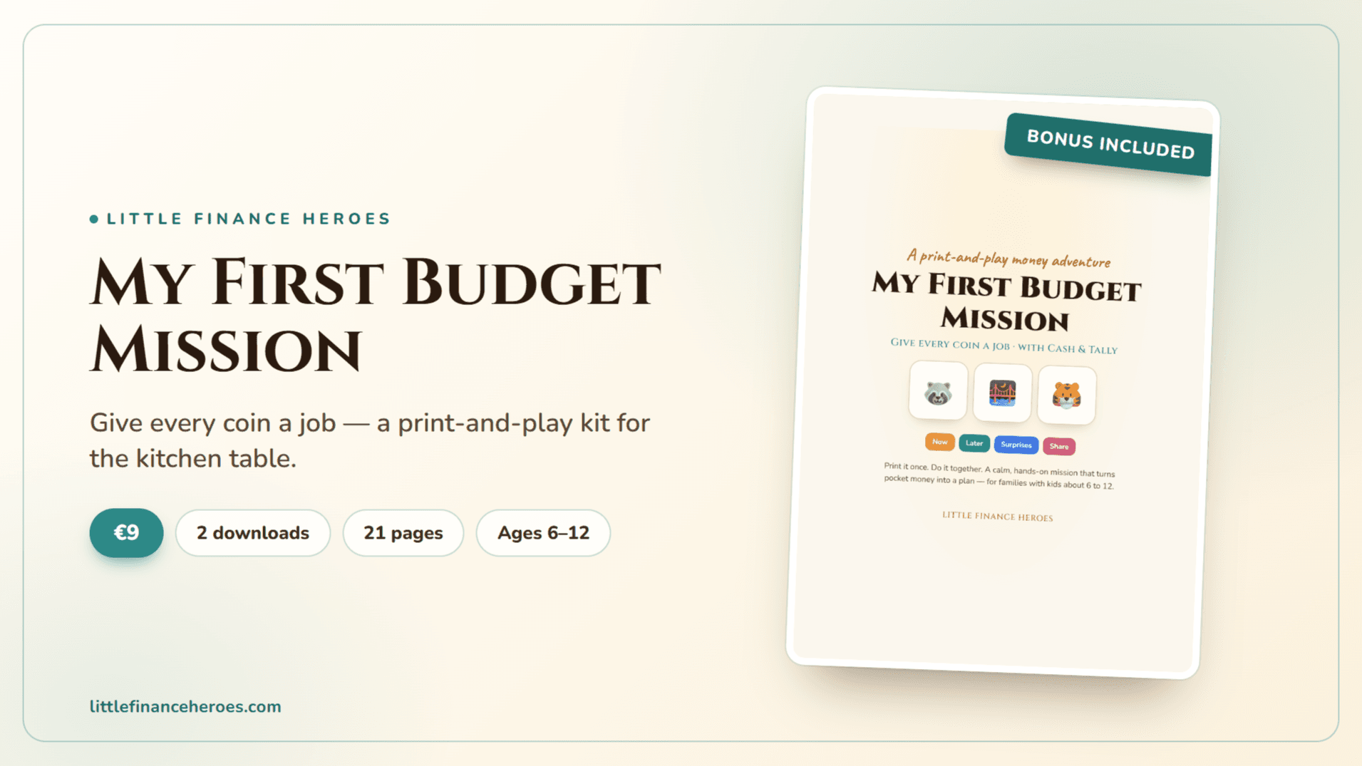 My First Budget Mission