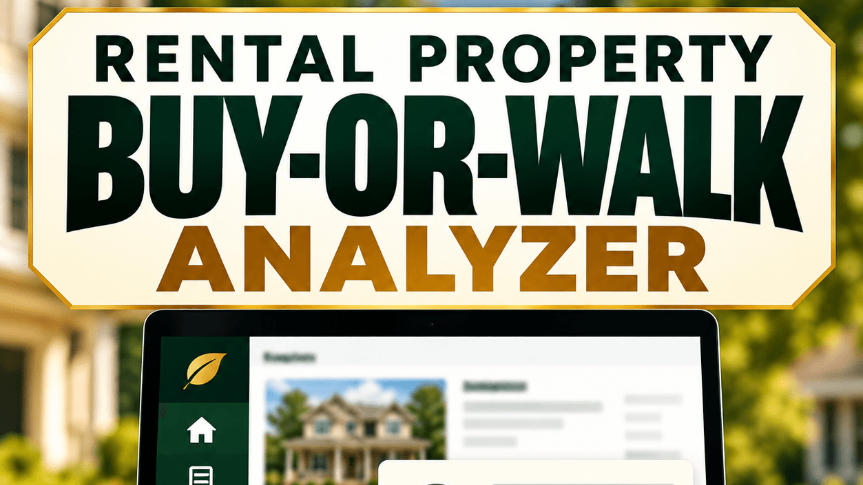RENTAL PROPERTY BUY-OR-WALK ANALYZER