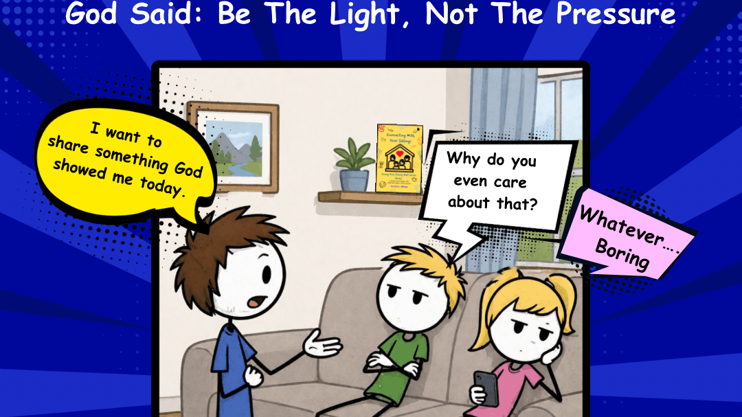 God Said, Be the Light, Not the Pressure Story Car