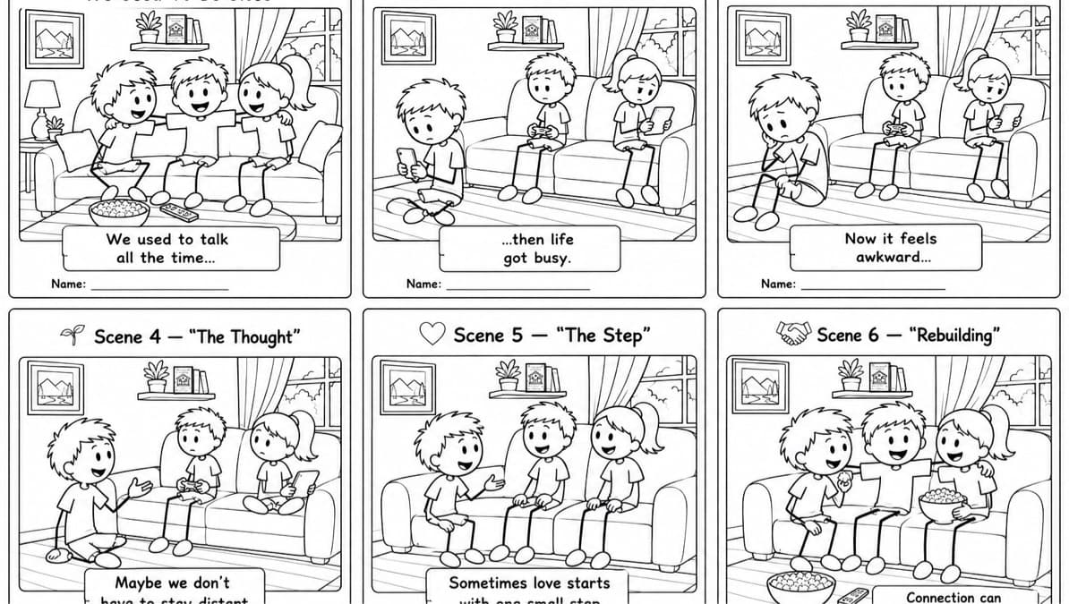 The Drift - When Siblings Drift Apart Colorsheets