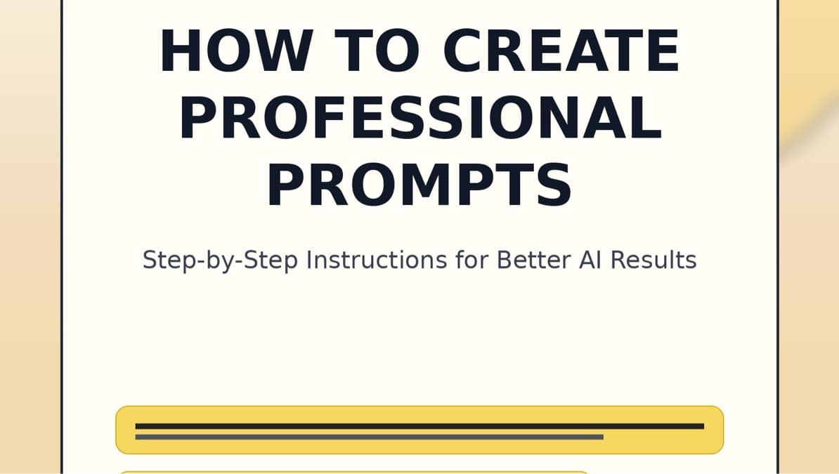 How to Create Professional Prompts