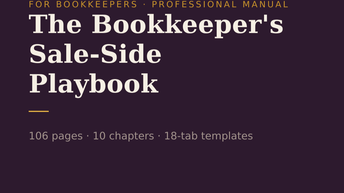 The Bookkeeper's Sale-Side Playbook