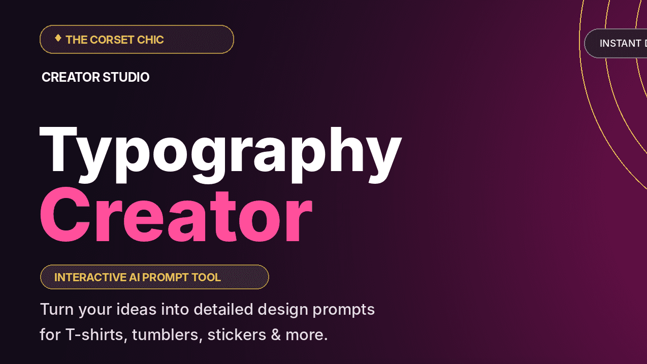 Typography Creator | AI Design Tool