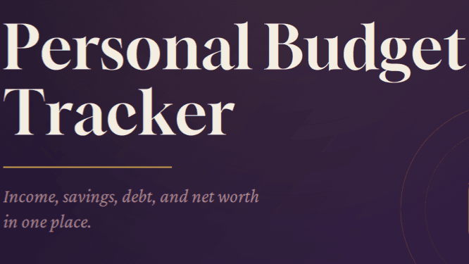 Personal Budget Tracker & Planner (Excel)