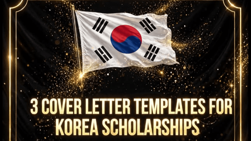 3 Cover Letters for Korea Scholarship Applicants 