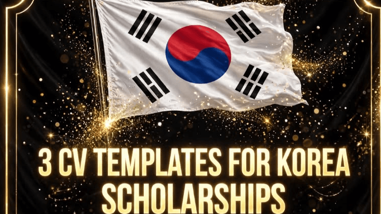 3 CV Templates for Korea Scholarships 