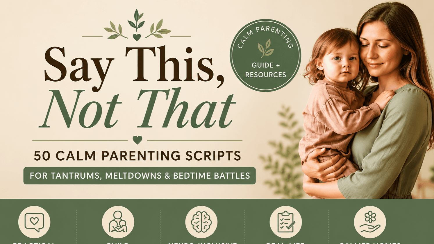 Say This, Not That: 50 Calm Parenting Scripts