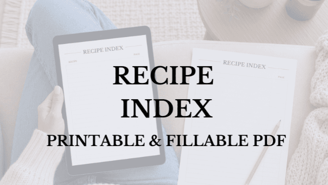 Recipe Index