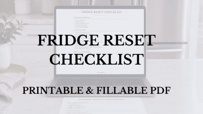 Fridge Reset Checklist