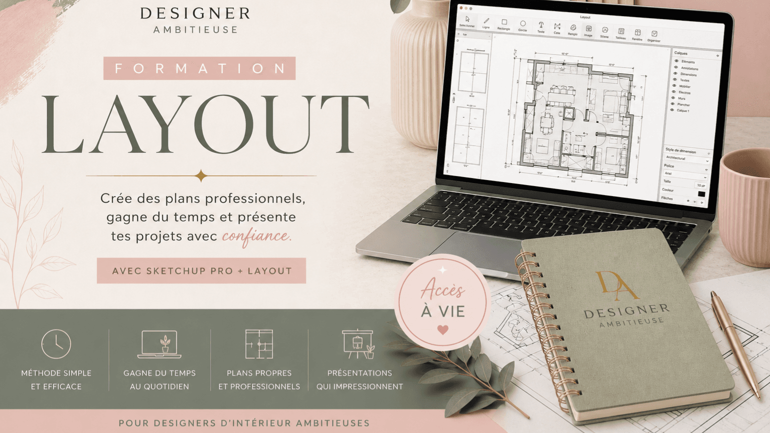 Apprend LAYOUT de Sketchup Pro ✨