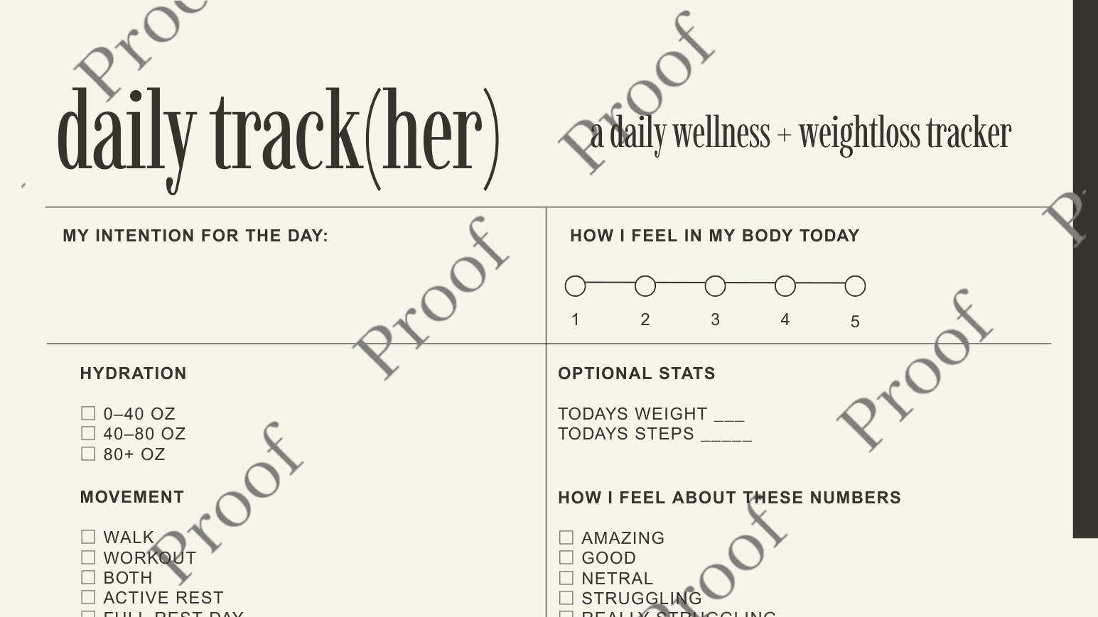 Daily Track(her) | FREEBIE!