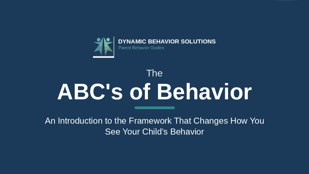 The ABC's of Behavior (Free)