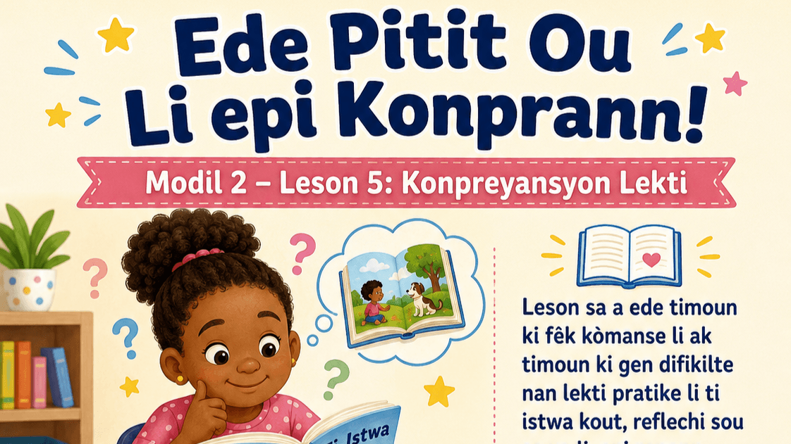 Haitian Leson 5 an Kreyòl: Konpreyansyon Lekti