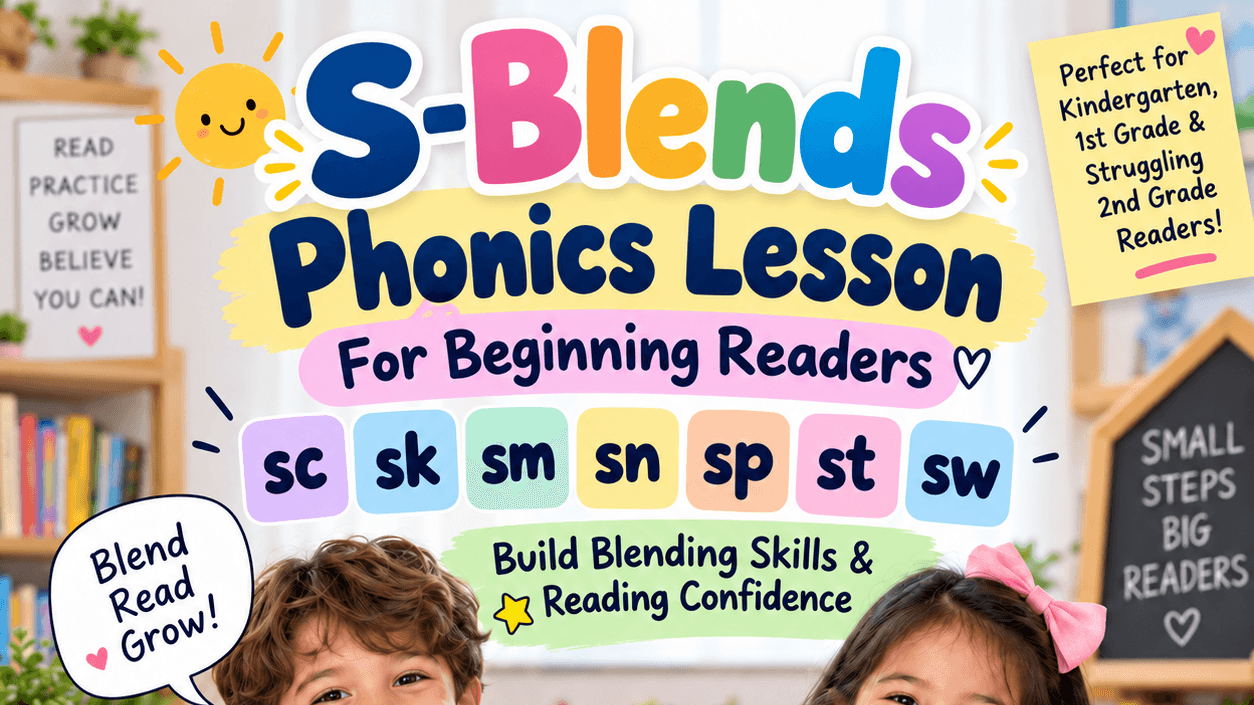 Learn to Read "S" Blends with Fun!