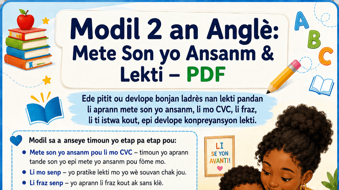 Modil 2 Creole: Mete Son yo Ansanm & Lekti Liv PDF