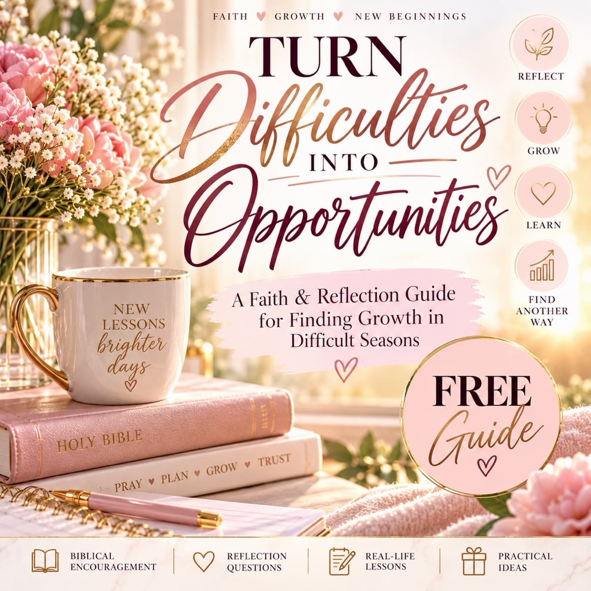 🌸 Turn Difficulties Into Opportunities