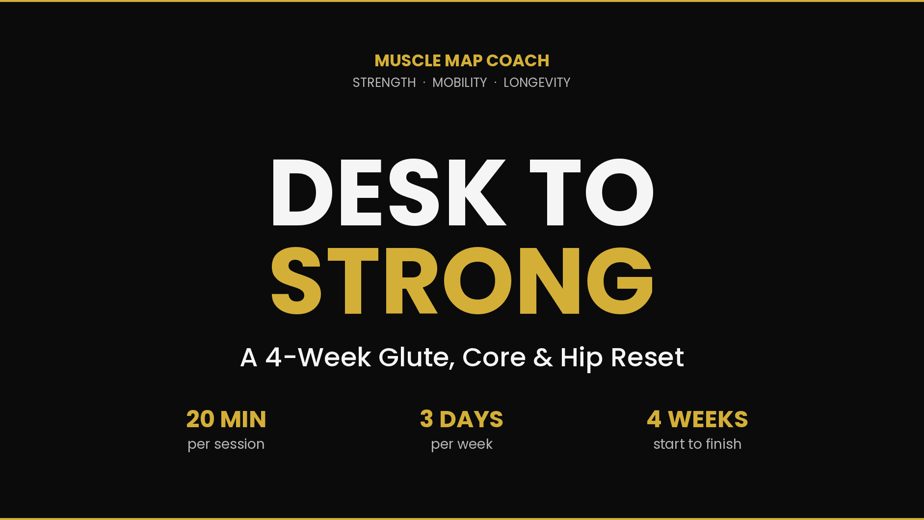 Desk to Strong: 4-Week Back & Hip Reset